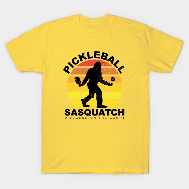 Pickleball Sasquatch - A Legend on the Court T-Shirt by picklesandpasta